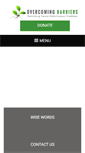 Mobile Screenshot of overcomingbarriers.org